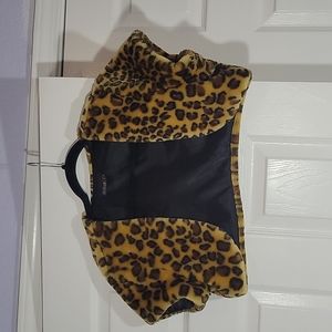 Madison & Co leopard cape/vest